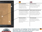 Clamaro Otto rama antyczna 90 x 120 cm – barokowa rama z litego drewna, czarny mat – zdjęcie 3