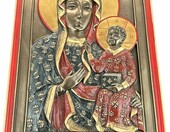 57 SPECIAL REPLICAS ikona Matki Boskiej Częstochowskiej – figurka z brązu, 22,5 cm – zdjęcie 1