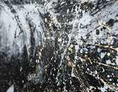 YS Art obraz akrylowy – czarno-biały koń, ręcznie malowany, 140 x 100 cm – zdjęcie 4