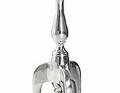 LnxP stolik pomocniczy barokowy w stylu antycznym – aluminium, srebrny, 55 cm – zdjęcie 1