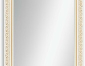 Clamaro Friedrich lustro ścienne barokowe 50 x 145 cm – drewniana rama, biało-złote – zdjęcie 1
