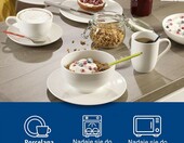 Villeroy & Boch For Me – 6-częściowy porcelanowy zestaw śniadaniowy dla 2 osób, biały – zdjęcie 2