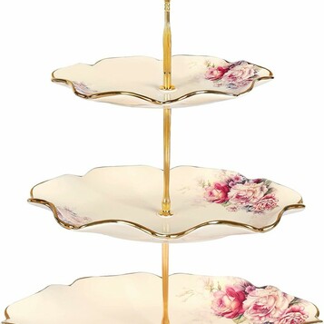 3-poziomowa porcelanowa patera fanquare (stan nowy)