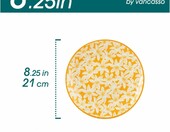 vancasso SELENE – zestaw 6 porcelanowych talerzyków deserowych 21 cm, pastelowe – zdjęcie 2