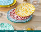 vancasso SELENE – zestaw 6 porcelanowych talerzyków deserowych 21 cm, pastelowe – zdjęcie 4