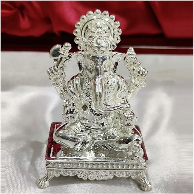 Ganesha Arts statuetka Ganesha ze srebra 925, 3 cm, ok. 20 g