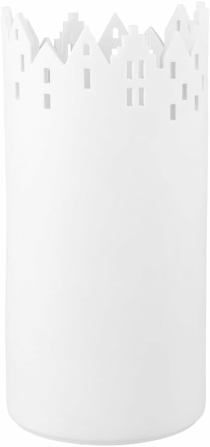 Räder 92590 – porcelanowy wazon z sylwetką miasta, biały, 22 cm