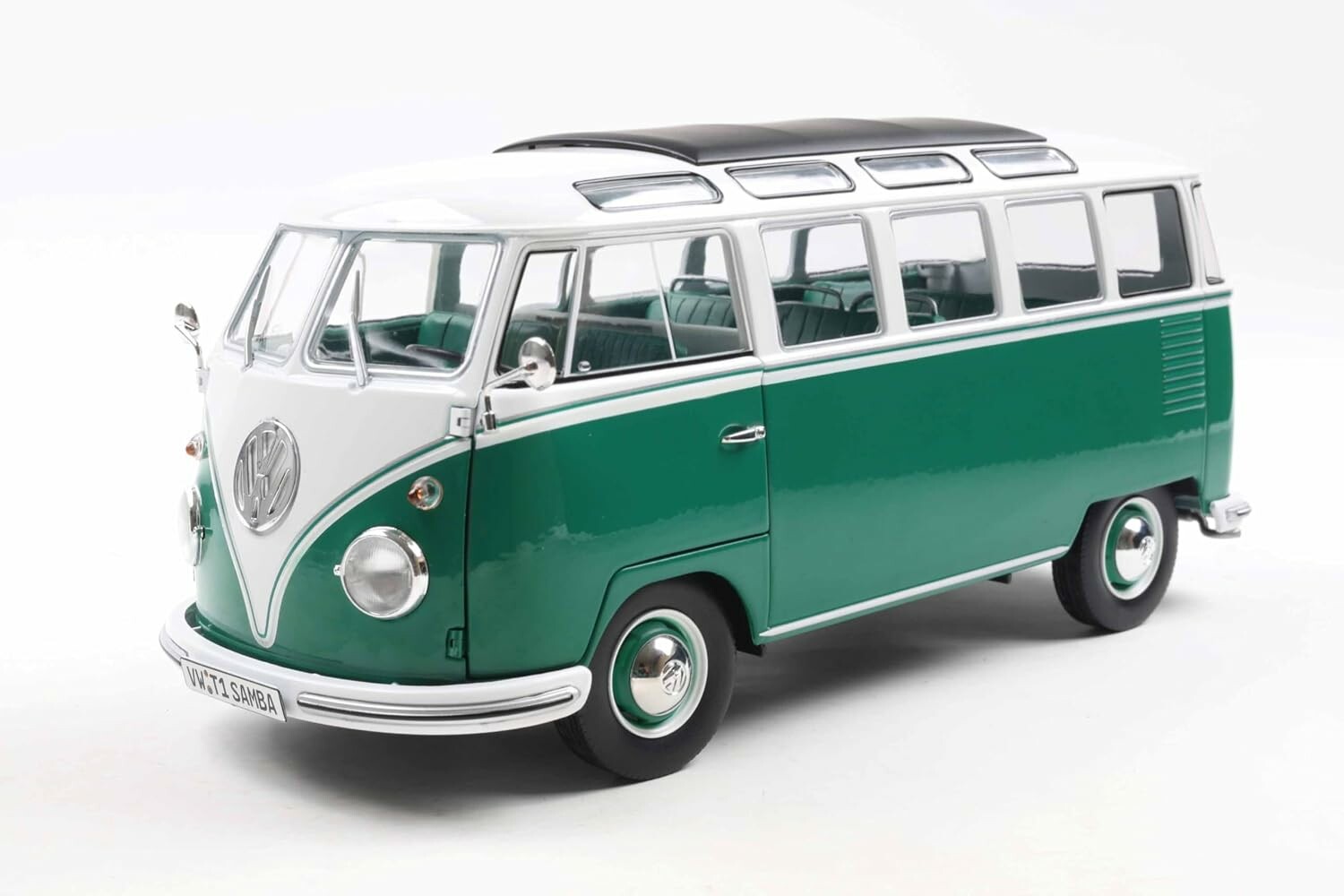Solido VW T1 Samba 1962 1:18 – metalowy model kolekcjonerski, zielono-biały