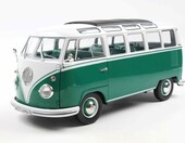 Solido VW T1 Samba 1962 1:18 – metalowy model kolekcjonerski, zielono-biały – zdjęcie 1