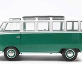 Solido VW T1 Samba 1962 1:18 – metalowy model kolekcjonerski, zielono-biały – zdjęcie 5