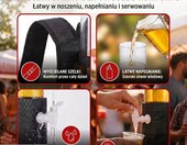 Goods+Gadgets plecak na piwo 3 l – mobilna wieża piwna z kranem – zdjęcie 4