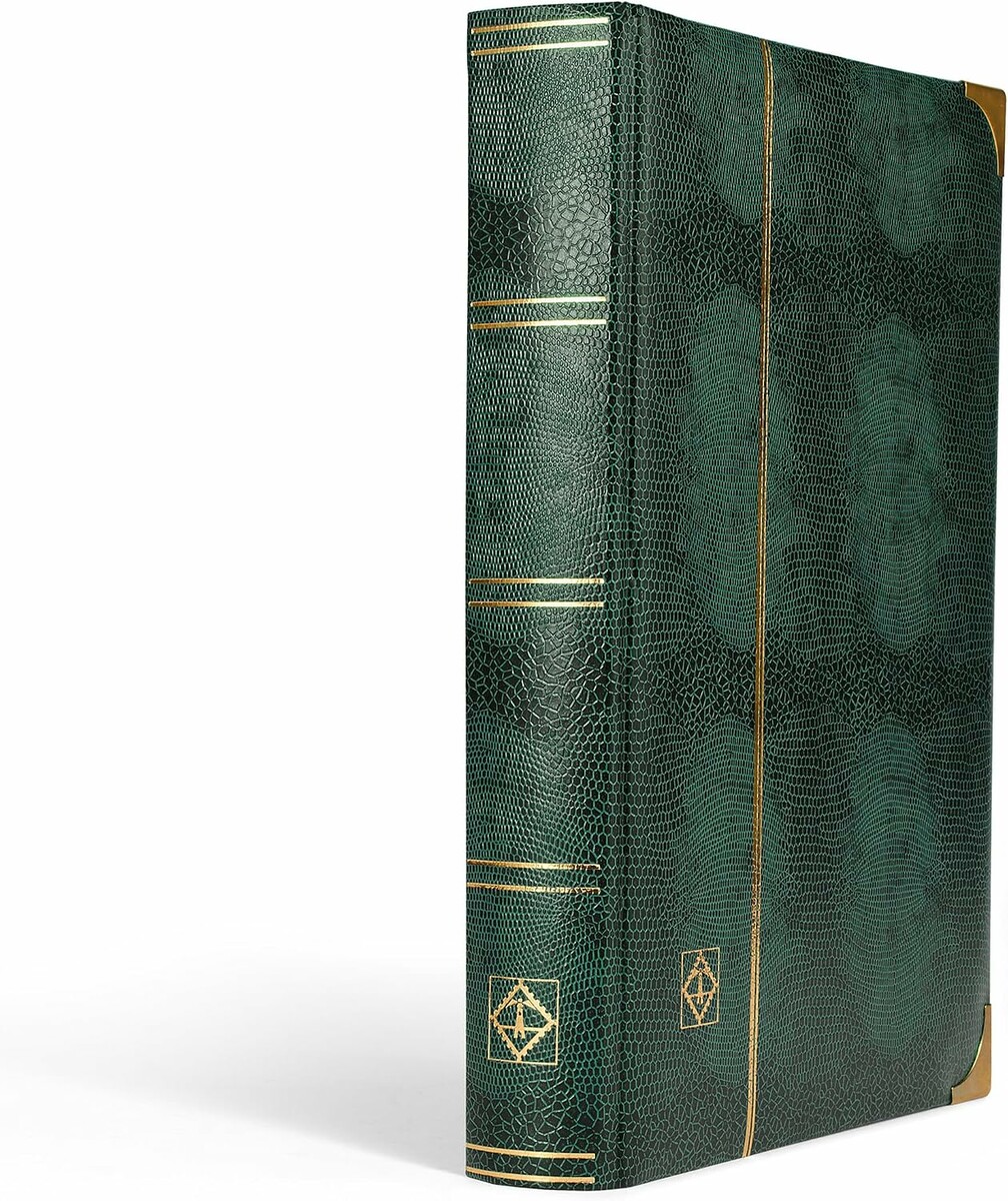 Leuchtturm Comfort Deluxe 341942 – album na znaczki, 64 czarne strony A4, zielony