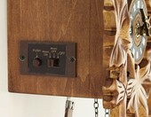 Eble 85991000 – zegar z kukułką na baterie, drewniany, 10 melodii – zdjęcie 3