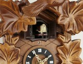 Eble 85991000 – zegar z kukułką na baterie, drewniany, 10 melodii – zdjęcie 4