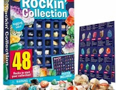 XX TOYS EDM053 – zestaw 48 minerałów i kamieni naturalnych z przewodnikiem – zdjęcie 1