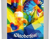 TROIKA Oktoberfest WIESN 2026 – kolekcjonerski kufel do piwa z kamionki, 1 l – zdjęcie 1