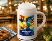 TROIKA Oktoberfest WIESN 2026 – kolekcjonerski kufel do piwa z kamionki, 1 l – zdjęcie 4