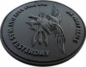 LEGEEON naszywka PVC Navy SEAL – gumowa naszywka na rzep, 8 cm, czarna – zdjęcie 3