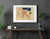 Wallbuddy zestaw 2 plakatów D-Day Normandia – retro druk 16 x 24 cale – zdjęcie 5