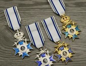ZoTuo – replika Orderu Korony Bawarskiej, metalowa emaliowana odznaka, złota – zdjęcie 2