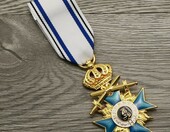 ZoTuo – replika Orderu Korony Bawarskiej, metalowa emaliowana odznaka, złota – zdjęcie 4