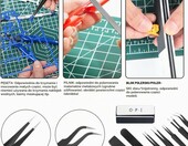 Fippy zestaw 101 narzędzi modelarskich – pilniki, szczypce, wiertła i cążki do modeli – zdjęcie 4
