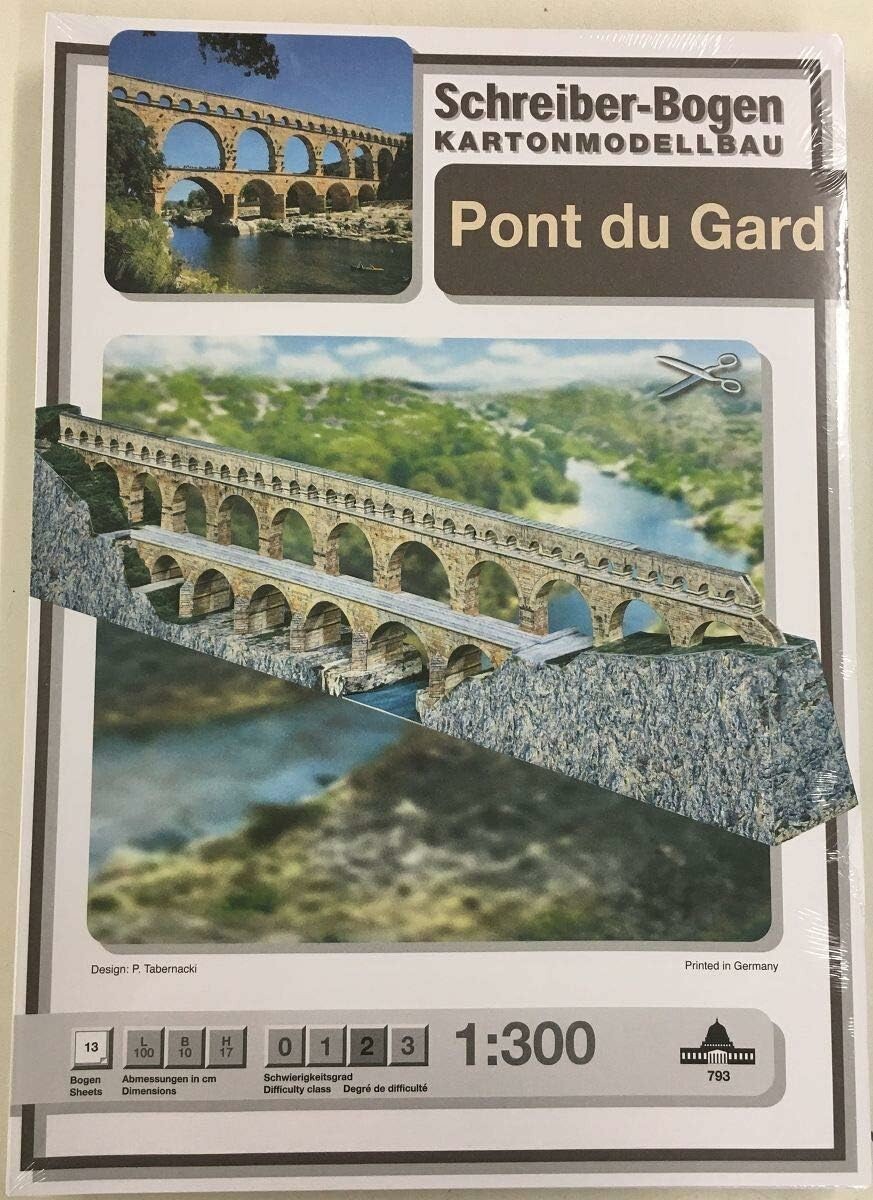 Schreiber-Bogen Pont du Gard – kartonowy model akweduktu do sklejania, 1:300