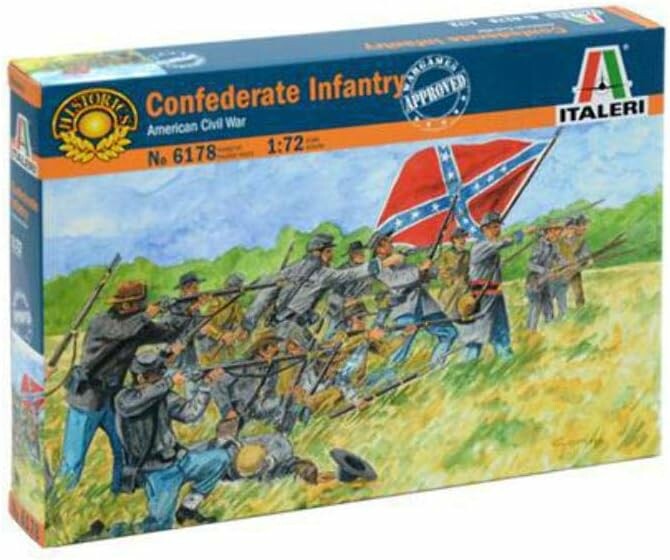 Italeri 6178 – zestaw 50 figurek piechoty Konfederacji, skala 1:72