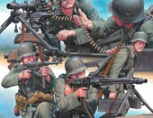 TAMIYA 35386 – zestaw 5 figurek niemieckich żołnierzy z karabinem maszynowym, skala 1:35 – zdjęcie 1