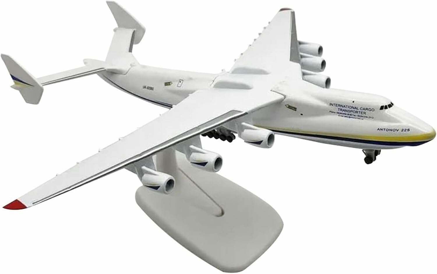 Happysnow Antonov An-225 Mriya – metalowy model samolotu 1:400, 20 cm