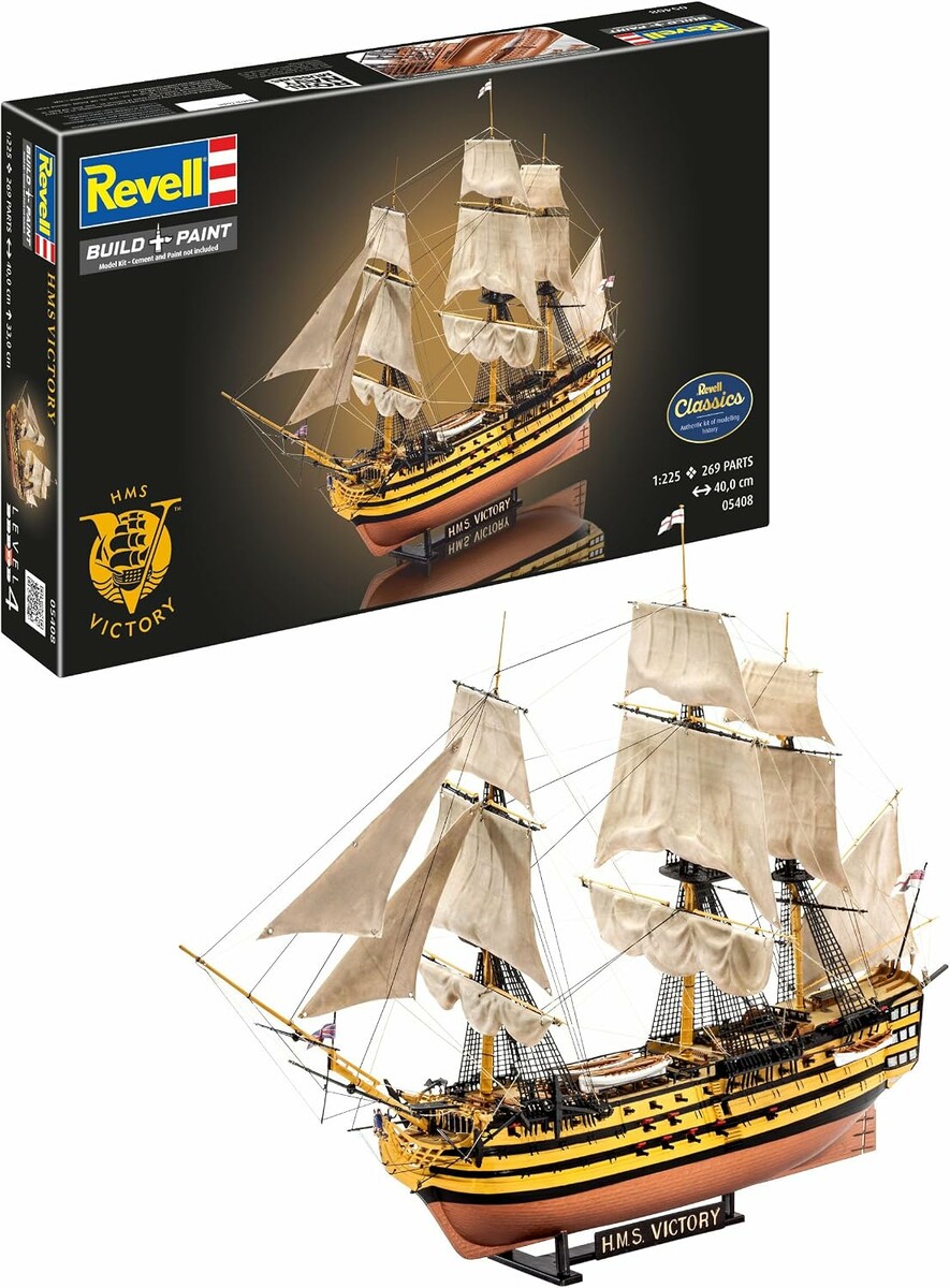 Revell 05408 H.M.S. Victory 1:225 – model żaglowca do sklejania