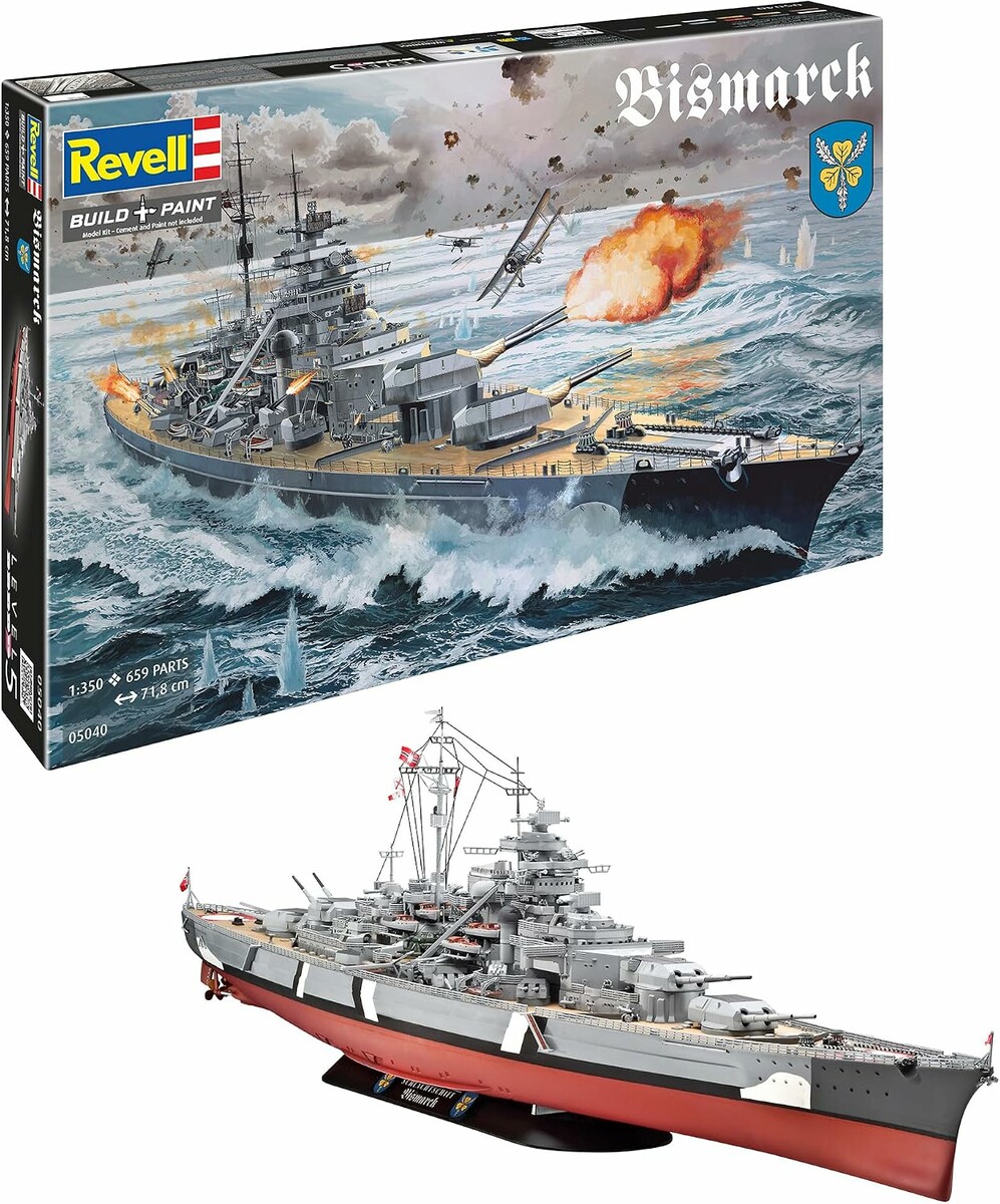 Revell Bismarck 1:350 – plastikowy model pancernika do sklejania