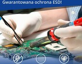 XOOL zestaw 9 precyzyjnych pęset ESD ze stali nierdzewnej z etui – zdjęcie 4