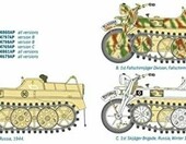 Italeri 7404 NSU HK 101 Kettenkrad 1:9 – model półgąsienicowego motocykla wojskowego – zdjęcie 4