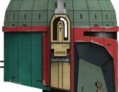 4D Build Boba Fett Helm 4D51310 – kartonowy model kasku Mandalorianina – zdjęcie 5