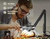 Jubor lampa z lupą LED 10X i 15X na zacisk i podstawę – lupa warsztatowa dla modelarzy – zdjęcie 2