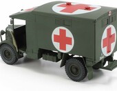 Tamiya 32605 Austin K2 4x2 – brytyjska karetka wojskowa 1:48, model do sklejania – zdjęcie 3