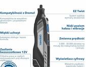 Dremel 8250 – bezszczotkowe akumulatorowe narzędzie obrotowe 12 V, zestaw 65 akcesoriów – zdjęcie 2