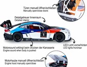 JAMARA BMW M4 GT3 1:32 – metalowy model samochodu z dźwiękiem i światłami – zdjęcie 4