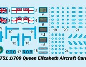 Trumpeter 06751 HMS Queen Elizabeth 1:700 – model lotniskowca do sklejania – zdjęcie 2