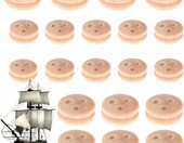 Drewniane bloczki do modeli żaglowców 6 mm – 20 szt., akcesoria szkutnicze – zdjęcie 1