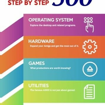 Step by step – książka o komputerze Amiga 500 (stan nowy)