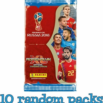 Panini Adrenalyn XL FIFA World Cup Russia 2018 – 10 saszetek z kartami kolekcjonerskimi