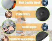 Handpan 56 cm D-moll 432 Hz – stalowy bęben ręczny 9 nut z etui i pałkami – zdjęcie 2