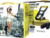 Gibbon Slacklines Classic 15 m – kompletny zestaw slackline, żółty – zdjęcie 2