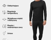 DANISH ENDURANCE – męska bielizna termiczna z długim rękawem, czarna – zdjęcie 2