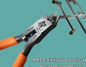 RUITOOL RM 3.0 – szczypce obcinacze modelarskie z pojedynczym ostrzem, pomarańczowe – zdjęcie 4