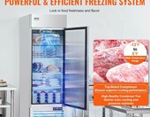 VEVOR zamrażarka gastronomiczna 570 l – szafa mroźnicza ze stali nierdzewnej, jedne drzwi – zdjęcie 2
