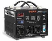 VEVOR HYMG-5000VA – transformator napięcia 220/110 V, 5000 VA, z wyświetlaczem LCD – zdjęcie 1