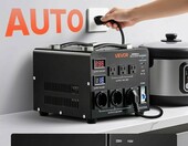 VEVOR HYMG-5000VA – transformator napięcia 220/110 V, 5000 VA, z wyświetlaczem LCD – zdjęcie 2